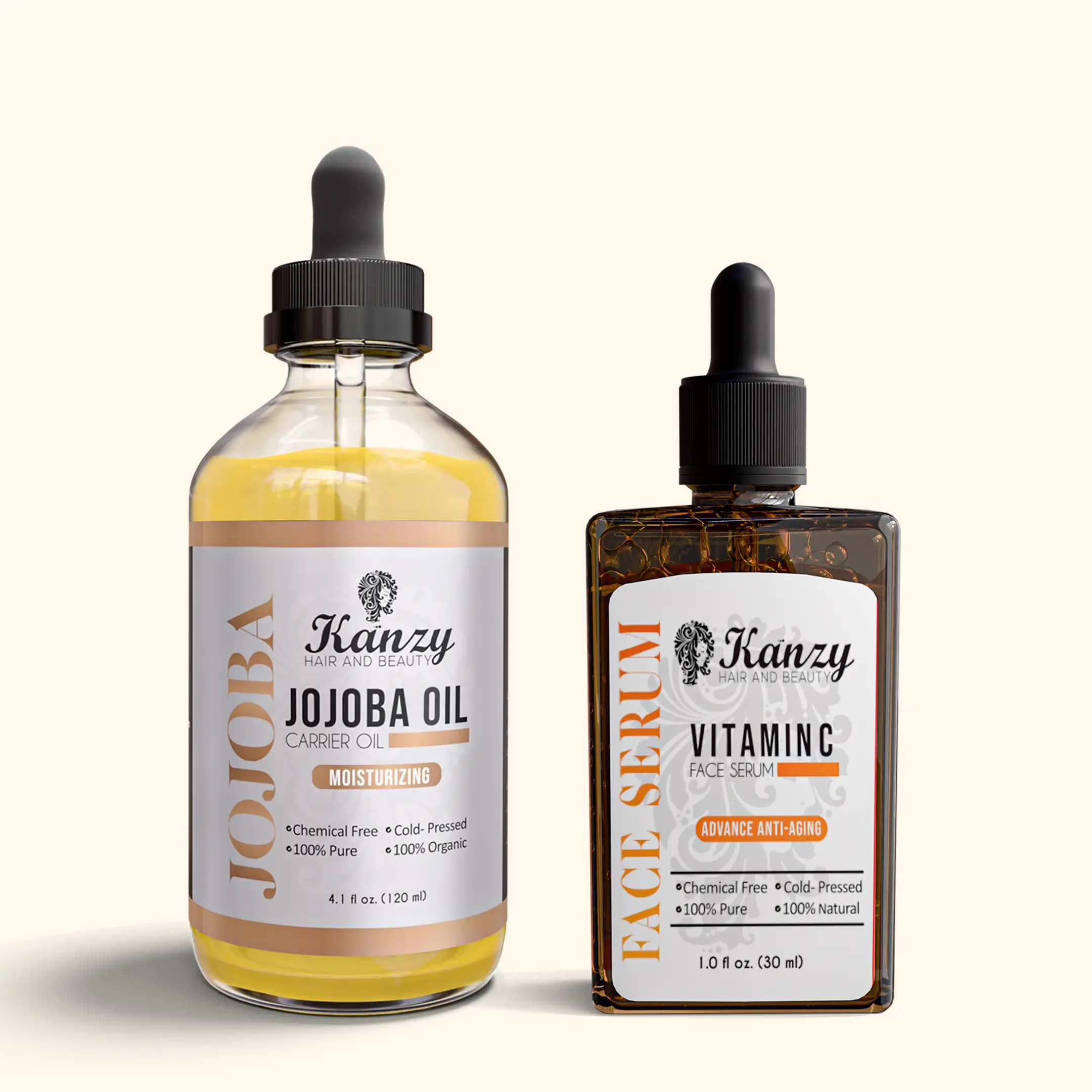 Jojoba Oil and Vitamin C Skincare Combo